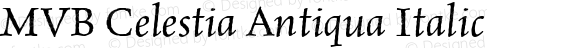 MVB Celestia Antiqua Italic