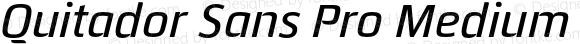 Quitador Sans Pro Medium Italic