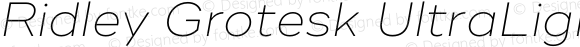 RidleyGrotesk-UltraLightItalic