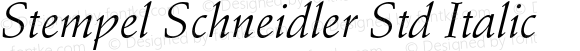 StempelSchneidlerStd-Italic