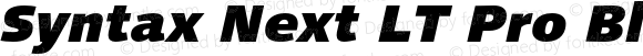 SyntaxNextLTPro-BlackItalic