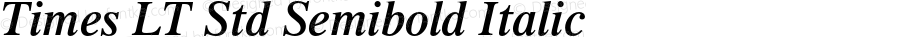 Times LT Std Semibold Italic