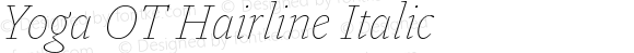 Yoga OT Hairline Italic