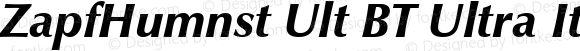 ZapfHumnst Ult BT Ultra Italic