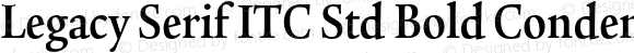 Legacy Serif ITC Std Bold Condensed