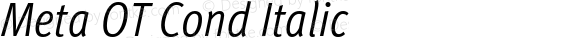 Meta OT Cond Italic