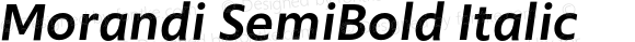 Morandi SemiBold Italic
