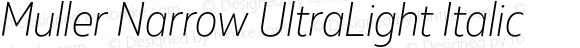 MullerNarrow-UltraLightItalic