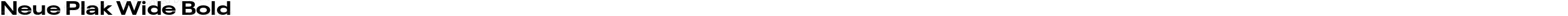 Neue Plak Wide Bold