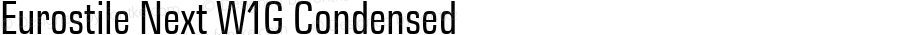 Eurostile Next W1G Condensed