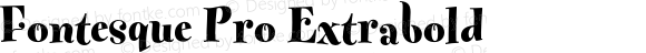 Fontesque Pro Extrabold