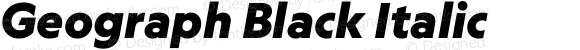 Geograph Black Italic