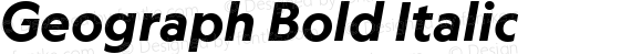 Geograph Bold Italic