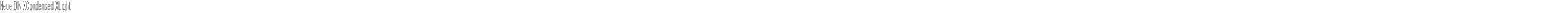 Neue DIN XCondensed XLight