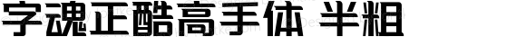 字魂正酷高手体 半粗