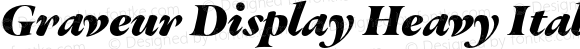 Graveur Display Heavy Italic