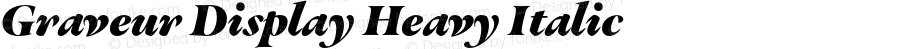 Graveur Display Heavy Italic