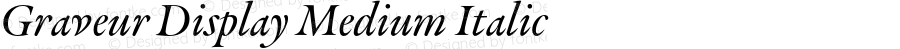 Graveur Display Medium Italic