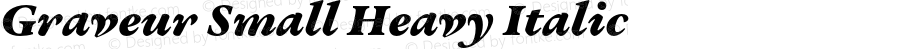 Graveur Small Heavy Italic