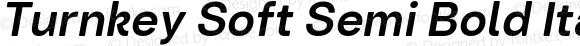 Turnkey Soft Semi Bold Italic