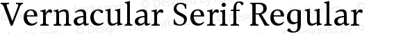 Vernacular Serif Regular