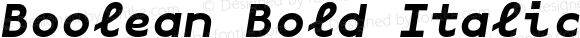 Boolean Bold Italic
