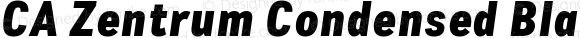 CA Zentrum Condensed Black Italic