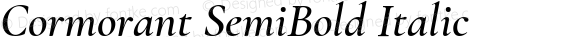 Cormorant SemiBold Italic