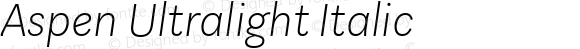 Aspen Ultralight Italic