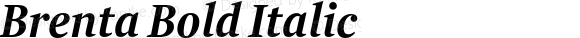 Brenta Bold Italic