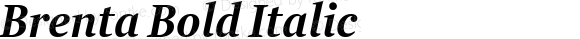 Brenta Bold Italic