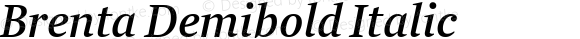 Brenta Demibold Italic