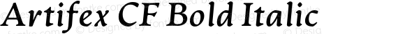 Artifex CF Bold Italic