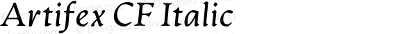 Artifex CF Italic