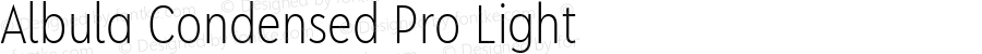 Albula Condensed Pro Light