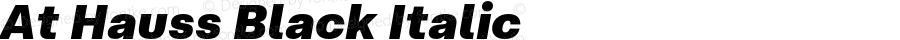 At Hauss Black Italic