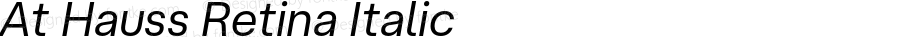 At Hauss Retina Italic