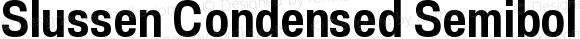 Slussen Condensed Semibold