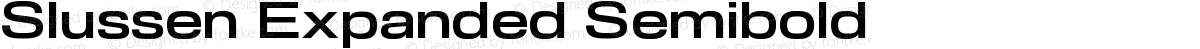 Slussen Expanded Semibold