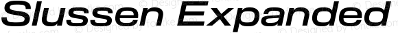 Slussen Expanded Semibold Italic
