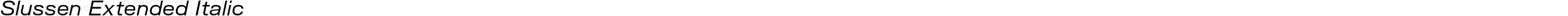 Slussen Extended Italic