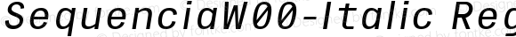 SequenciaW00-Italic Regular
