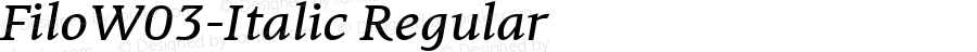 Filo W03 Italic