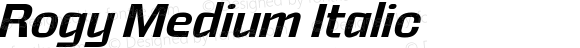 Rogy Medium Italic