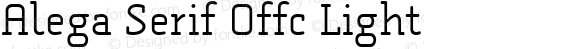 Alega Serif Offc Light