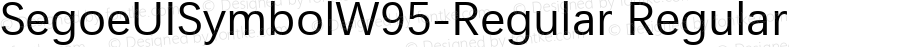 SegoeUISymbolW95-Regular Regular