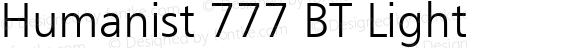 Humanist 777 BT Light