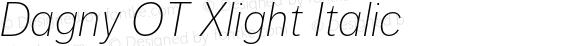 Dagny OT Xlight Italic