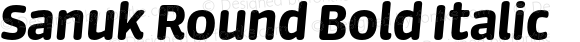 Sanuk Round Bold Italic