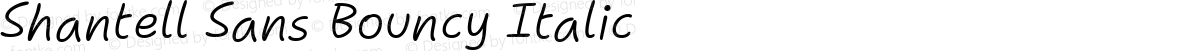 Shantell Sans Bouncy Italic